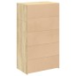 vidaXL Credenza Rovere Sonoma 70x41x124 cm in Legno Multistrato vidaXL Credenza Rovere Sonoma 70x41x124 cm in Legno Multistrato