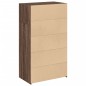 vidaXL Credenza Rovere Marrone 70x41x124 cm in Legno Multistrato vidaXL Credenza Rovere Marrone 70x41x124 cm in Legno Multistrato