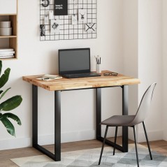 vidaXL Piano Scrivania a Olio 100x80x4 cm Legno Massello Acacia
