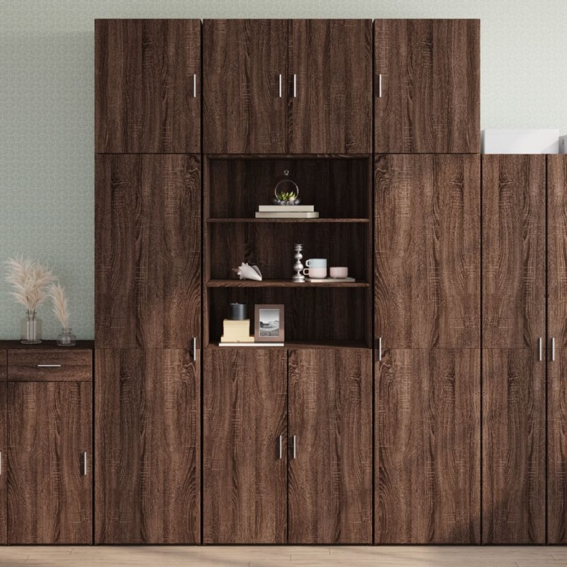 vidaXL Credenza Rovere Marrone 80x42,5x249 cm in Legno Multistrato vidaXL Credenza Rovere Marrone 80x42,5x249 cm in Legno Multistrato