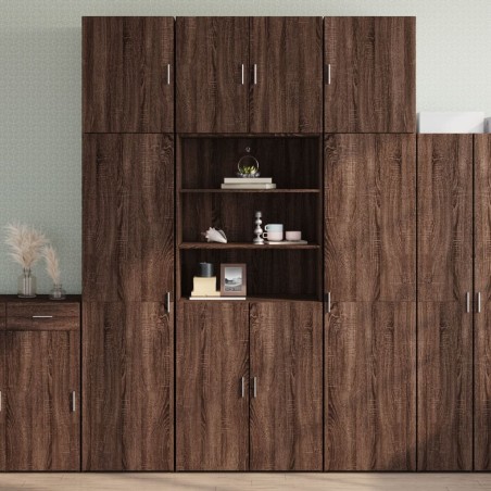 vidaXL Credenza Rovere Marrone 80x42,5x249 cm in Legno Multistrato