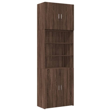 vidaXL Credenza Rovere Marrone 80x42,5x249 cm in Legno Multistrato