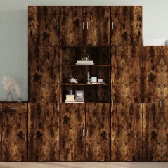 vidaXL Credenza Rovere Fumo 80x42,5x249 cm in Legno Multistrato