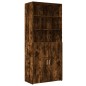vidaXL Credenza Rovere Fumo 80x42,5x185 cm in Legno Multistrato vidaXL Credenza Rovere Fumo 80x42,5x185 cm in Legno Multistrato