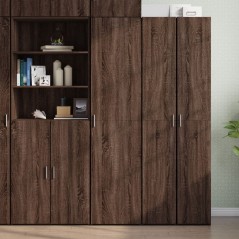 vidaXL Credenza Rovere Marrone 45x42,5x185 cm in Legno Multistrato