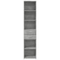 vidaXL Credenza Grigio Cemento 40x42,5x185 cm in Legno Multistrato vidaXL Credenza Grigio Cemento 40x42,5x185 cm in Legno Multistrato