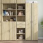 vidaXL Credenza Rovere Sonoma 45x42,5x185 cm in Legno Multistrato vidaXL Credenza Rovere Sonoma 45x42,5x185 cm in Legno Multistrato