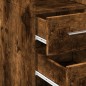 vidaXL Credenza Rovere Fumo 50x42,5x185 cm in Legno Multistrato vidaXL Credenza Rovere Fumo 50x42,5x185 cm in Legno Multistrato