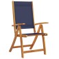 vidaXL Set Pranzo da Giardino 9pz Legno Massello di Acacia e Textilene vidaXL Set Pranzo da Giardino 9pz Legno Massello di Acacia e Textilene
