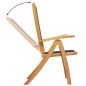 vidaXL Set Pranzo da Giardino 9pz Legno Massello di Acacia e Textilene vidaXL Set Pranzo da Giardino 9pz Legno Massello di Acacia e Textilene