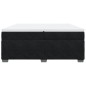 vidaXL Giroletto a Molle con Materasso Nero 200x200 cm in Velluto