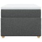 vidaXL Giroletto a Molle con Materasso Grigio Scuro 100x200 cm Tessuto