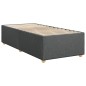 vidaXL Giroletto a Molle con Materasso Grigio Scuro 100x200 cm Tessuto
