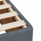 vidaXL Giroletto senza Materasso Grigio Scuro 80x200 cm Velluto vidaXL Giroletto senza Materasso Grigio Scuro 80x200 cm Velluto