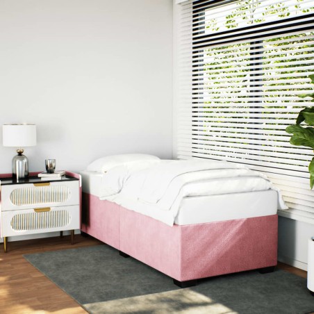 vidaXL Giroletto Rosa 90x190 cm in Velluto