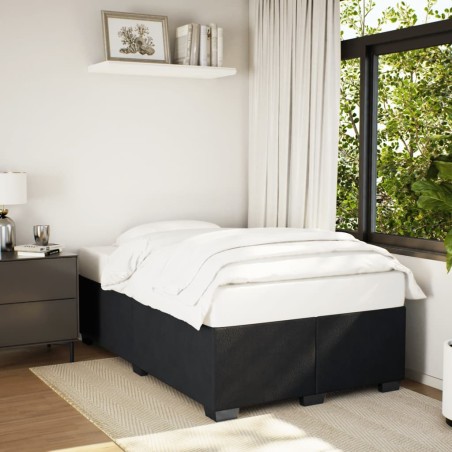 vidaXL Giroletto senza Materasso Nero 120x200 cm Velluto