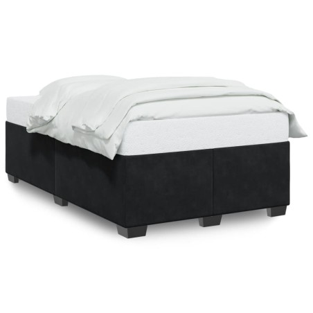 vidaXL Giroletto senza Materasso Nero 120x200 cm Velluto