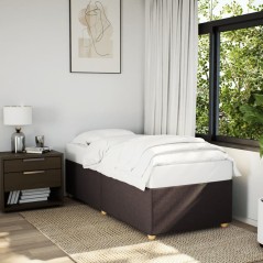 vidaXL Giroletto senza Materasso Marrone Scuro 80x200 cm Tessuto