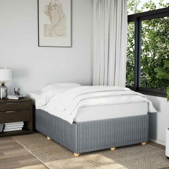 vidaXL Giroletto senza Materasso Grigio Chiaro 120x200 cm Tessuto