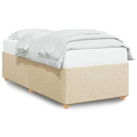 vidaXL Giroletto senza Materasso Crema 80x200 cm in Tessuto