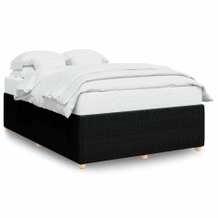 vidaXL Giroletto senza Materasso Nero 140x190 cm in Tessuto
