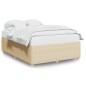 vidaXL Giroletto senza Materasso Crema 140x190 cm in Tessuto vidaXL Giroletto senza Materasso Crema 140x190 cm in Tessuto