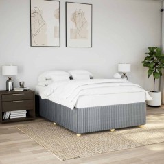 vidaXL Giroletto senza Materasso Grigio Chiaro 140x200 cm Tessuto