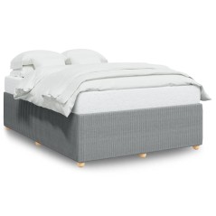 vidaXL Giroletto senza Materasso Grigio Chiaro 140x200 cm Tessuto