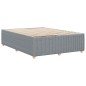 vidaXL Giroletto senza Materasso Grigio Chiaro 140x200 cm Tessuto vidaXL Giroletto senza Materasso Grigio Chiaro 140x200 cm Tessuto