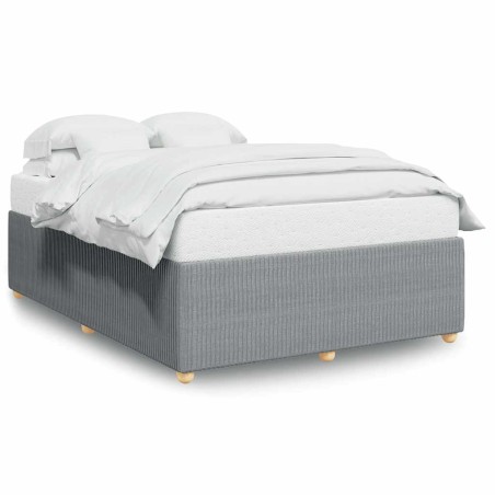 vidaXL Giroletto senza Materasso Grigio Chiaro 140x190 cm Tessuto