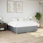 vidaXL Giroletto senza Materasso Grigio Chiaro 180x200 cm Tessuto