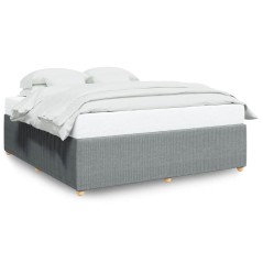 vidaXL Giroletto senza Materasso Grigio Chiaro 180x200 cm Tessuto