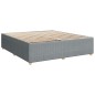vidaXL Giroletto senza Materasso Grigio Chiaro 180x200 cm Tessuto