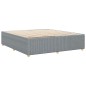 vidaXL Giroletto senza Materasso Grigio Chiaro 180x200 cm Tessuto