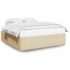 vidaXL Giroletto senza Materasso Crema 180x200 cm in Tessuto