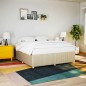 vidaXL Giroletto senza Materasso Crema 200x200 cm in Tessuto vidaXL Giroletto senza Materasso Crema 200x200 cm in Tessuto