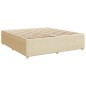 vidaXL Giroletto senza Materasso Crema 200x200 cm in Tessuto vidaXL Giroletto senza Materasso Crema 200x200 cm in Tessuto