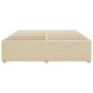 vidaXL Giroletto senza Materasso Crema 200x200 cm in Tessuto vidaXL Giroletto senza Materasso Crema 200x200 cm in Tessuto