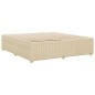 vidaXL Giroletto senza Materasso Crema 200x200 cm in Tessuto vidaXL Giroletto senza Materasso Crema 200x200 cm in Tessuto