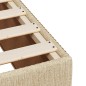vidaXL Giroletto senza Materasso Crema 200x200 cm in Tessuto vidaXL Giroletto senza Materasso Crema 200x200 cm in Tessuto