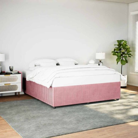 vidaXL Giroletto Rosa 180x200 cm in Velluto