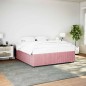 vidaXL Giroletto Rosa 180x200 cm in Velluto vidaXL Giroletto Rosa 180x200 cm in Velluto