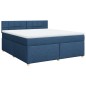 vidaXL Giroletto a Molle con Materasso Blu 180x200 cm in Tessuto vidaXL Giroletto a Molle con Materasso Blu 180x200 cm in Tessuto