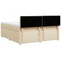 vidaXL Giroletto a Molle con Materasso Crema 180x200 cm in Tessuto vidaXL Giroletto a Molle con Materasso Crema 180x200 cm in Tessuto