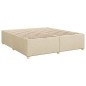 vidaXL Giroletto a Molle con Materasso Crema 180x200 cm in Tessuto vidaXL Giroletto a Molle con Materasso Crema 180x200 cm in Tessuto
