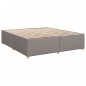 vidaXL Giroletto a Molle con Materasso Tortora 200x200 cm in Tessuto