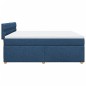 vidaXL Giroletto a Molle con Materasso Blu 200x200 cm in Tessuto vidaXL Giroletto a Molle con Materasso Blu 200x200 cm in Tessuto