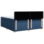 vidaXL Giroletto a Molle con Materasso Blu 200x200 cm in Tessuto vidaXL Giroletto a Molle con Materasso Blu 200x200 cm in Tessuto