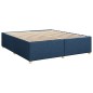 vidaXL Giroletto a Molle con Materasso Blu 200x200 cm in Tessuto vidaXL Giroletto a Molle con Materasso Blu 200x200 cm in Tessuto
