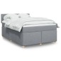 vidaXL Giroletto a Molle con Materasso Grigio Chiaro 140x190cm Tessuto vidaXL Giroletto a Molle con Materasso Grigio Chiaro 140x190cm Tessuto